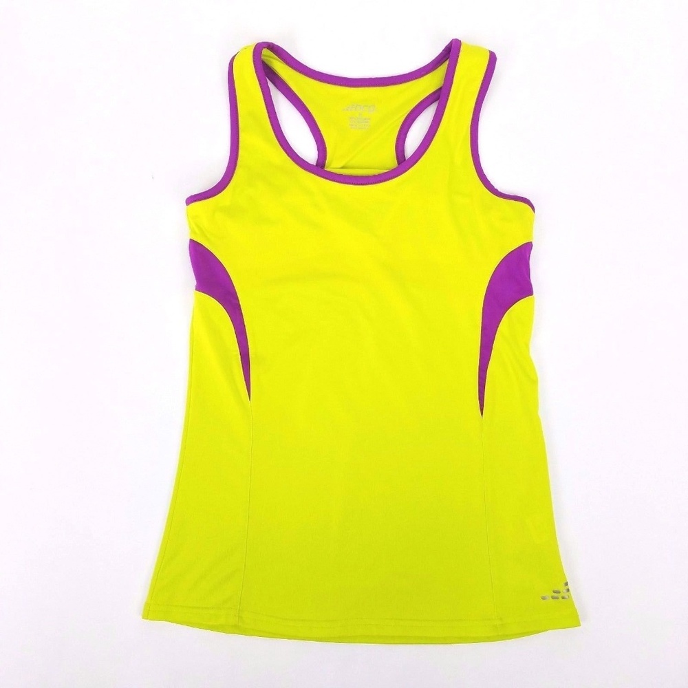 BCG Racerback Tank Top Neon Yellow Athletic Tennis